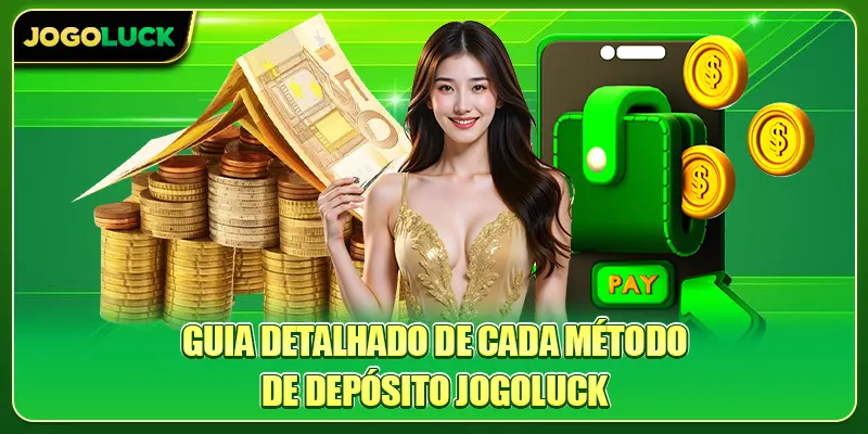 Guia detalhado de cada método de Depositar dinheiro Jogoluck