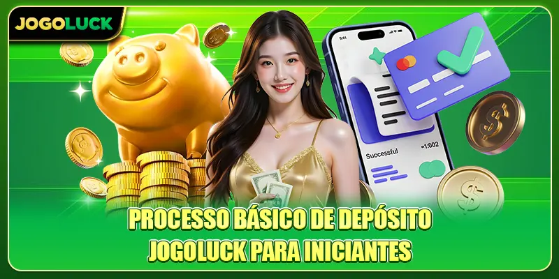 Processo básico de Depositar dinheiro Jogoluck para iniciantes